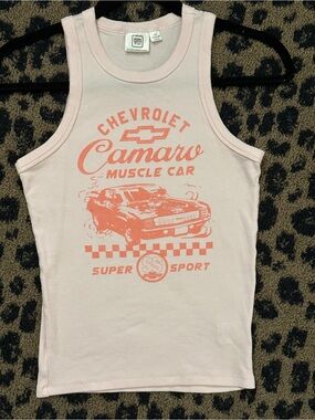 GM Kids Chevrolet Camaro Muscle Car Tank Top - Pink